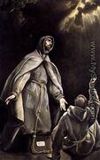 St Francis's Vision of the Flaming Torch 1600-05 - El Greco (Domenikos Theotokopoulos)