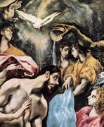 The Baptism of Christ (detail) 1608-28 - El Greco (Domenikos Theotokopoulos)