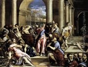 The Purification of the Temple 1571-76 - El Greco (Domenikos Theotokopoulos)