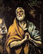 The Repentant Peter c. 1600 - El Greco (Domenikos Theotokopoulos)