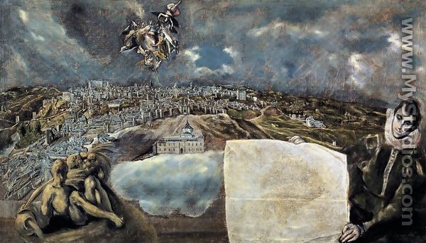 View and Plan of Toledo c. 1610 - El Greco (Domenikos Theotokopoulos)
