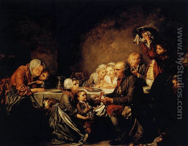 Epiphany (Le gateau des rois) 1774 - Jean Baptiste Greuze