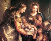 Holy Family with St John the Baptist and St Catherine c. 1750 - Giovanni Antonio Guardi