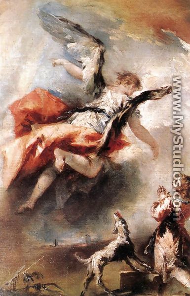 The Angel Appears to Tobias c. 1750 - Giovanni Antonio Guardi