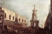 Carnival Thursday on the Piazzetta  1766-70 - Francesco Guardi