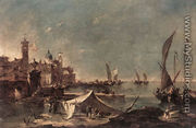 Landscape with a Fisherman's Tent  1770-75 - Francesco Guardi