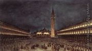 Nighttime Procession in Piazza San Marco 1758 - Francesco Guardi