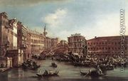 The Rialto Bridge with the Palazzo dei Camerlenghi c. 1763 - Francesco Guardi