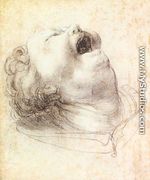 Head of a Shouting Man c. 1520 - Matthias Grunewald (Mathis Gothardt)
