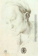 Head of a Young Woman c. 1520 - Matthias Grunewald (Mathis Gothardt)