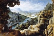 Mountainous River Landscape - Tobias van Haecht (see Verhaecht)