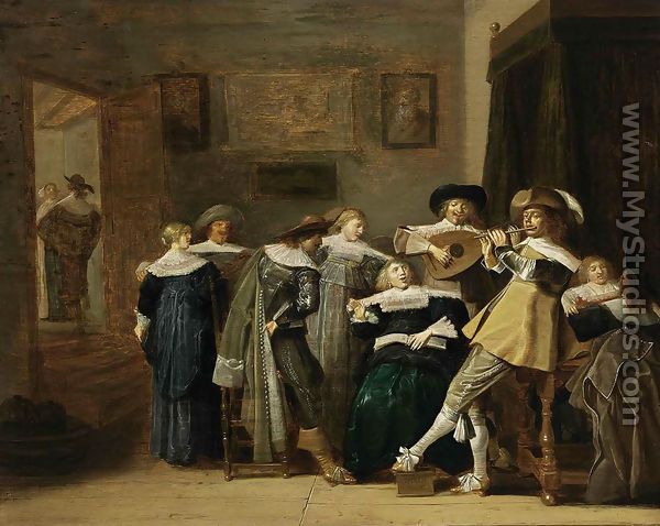 An Elegant Company Playing Music 1637 - Dirck Hals