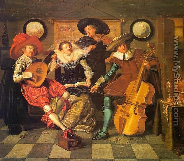 Musicians 1623 - Dirck Hals