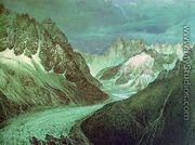 The Mer de Glace Glacier  1817 - John Scandrett Harford