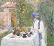 The Terre-Cuite Tea Set 1910 - Childe Hassam