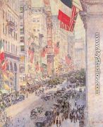 Up the Avenue from Thirty-Fourth Street, May 1917 - Childe Hassam