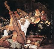 Vanitas Still-Life with Musical Instruments, 1661 - Cornelis De Heem