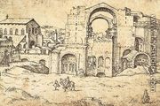 Construction of the new St Peter's in Rome c. 1536 - Maerten van Heemskerck