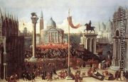 Imaginary Scene with Venetian Buildings 1670-75 - Joseph the Younger Heintz