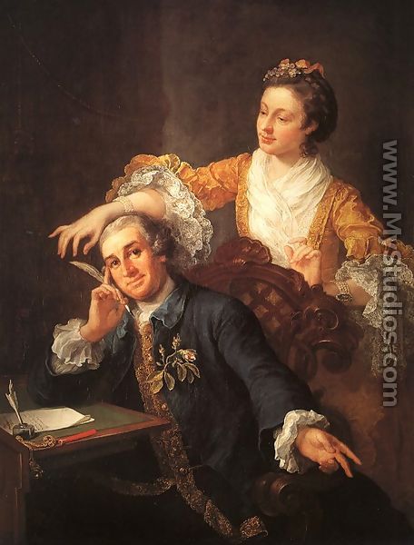 David Garrick & his Wife  1757 - William Hogarth