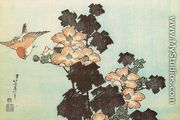 Hibiscus and Sparrow - Katsushika Hokusai