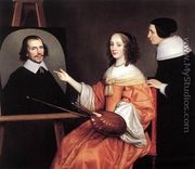Margareta Maria de Roodere and Her Parents 1652 - Gerrit Van Honthorst