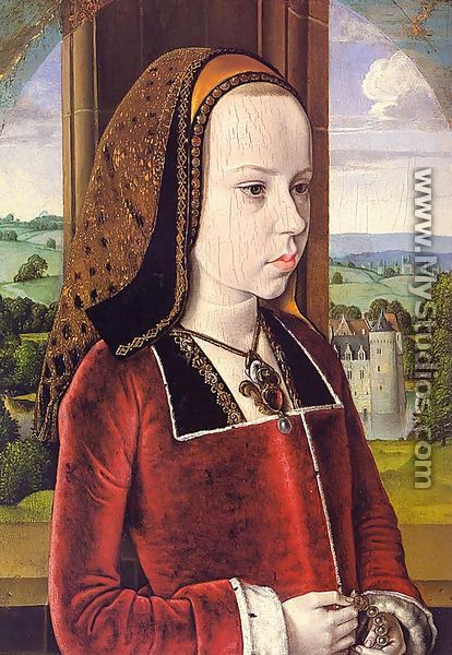 Portrait of Margaret of Austria (Portrait of a Young Princess)  1490-91 - Master of Moulins  (Jean Hey)