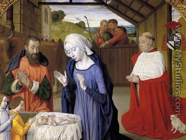 Nativity c. 1480 - Master of Moulins  (Jean Hey)