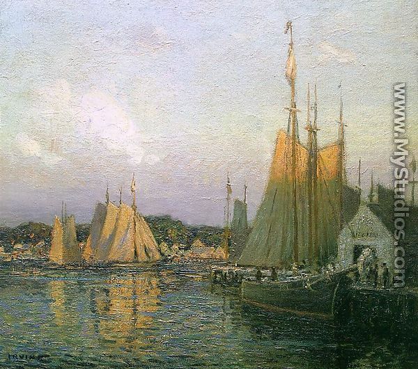 Evening in the Harbor  1910 - Wilson Henry Irvine