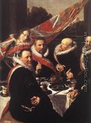 Banquet of the Officers of the St George Civic Guard  (detail)  1616 - Frans Hals