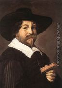Portrait of a Man Holding a Book  1640-43 - Frans Hals