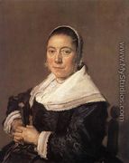 Portrait of a Seated Woman (presumedly Maria Vernatti)  1648-50 - Frans Hals