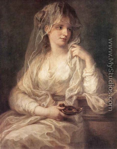 Portrait of a Woman Dressed as Vestal Virgin - Angelica Kauffmann
