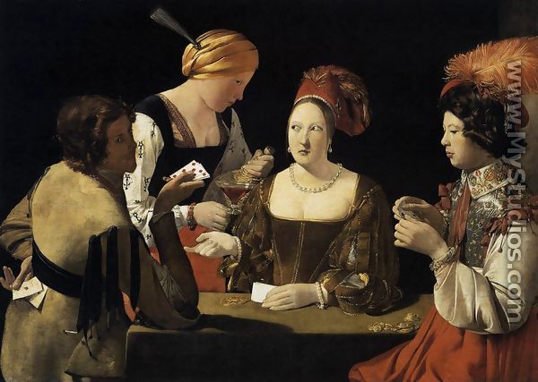 Cheater with the Ace of Diamond  1635 - Georges de La Tour
