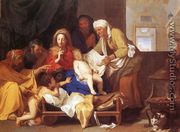 Holy Family with the Adoration of the Child  1655 - Charles Le Brun