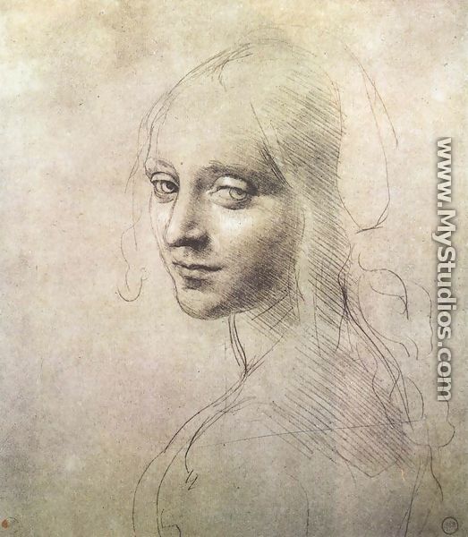 Head of a girl c. 1483 - Leonardo Da Vinci