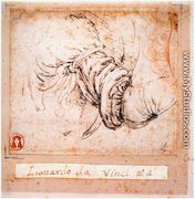 Sleeve study for the Annunciation 1470-73 - Leonardo Da Vinci