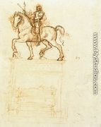 Study for the Trivulzio monument (2)  1508-12 - Leonardo Da Vinci