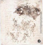 Study of battles on horseback and on foot (2) 1503-04 - Leonardo Da Vinci