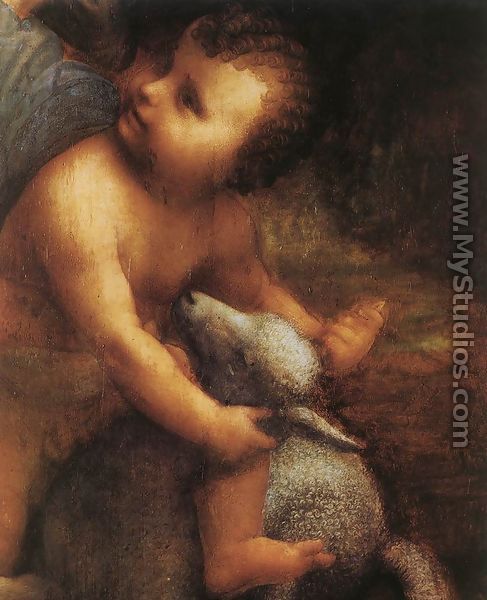 The Virgin and Child with St Anne (detail 2) c. 1510 - Leonardo Da Vinci