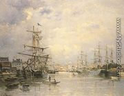 The Port of Caen  1859 - Stanislas Lepine