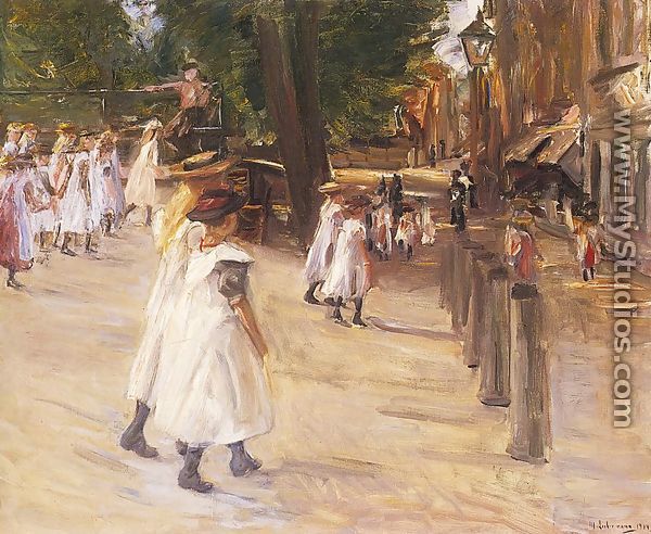 On the Way to School in Edam  1904 - Max Liebermann