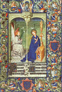 Belles Heures de Duc du Berry -Folio 30- The Annunciation  1408-09 - Jean Limbourg