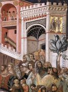 Entry of Christ into Jerusalem (detail-2) c. 1320 - Pietro Lorenzetti