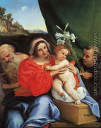 Virgin and Child with Saints Jerome and Anthony  1521 - Lorenzo Lotto
