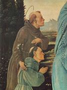 Madonna with Child, St Anthony of Padua and a Friar (detail) before 1480 - Filippino Lippi