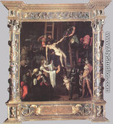 Descent from the Cross (with original frame) 1547 - Pedro Machuca