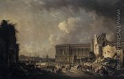 Clearing the Area in front of the Louvre Colonnade (2) c. 1760 - Pierre-Antoine de Machy