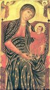 Madonna and Child Enthroned with Two Angels  1260s or 70s - Master of Magdalen