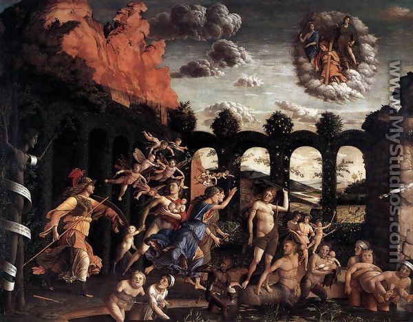 Pallas Expelling the Vices from the Garden of Virtue 1499-1502 - Andrea Mantegna